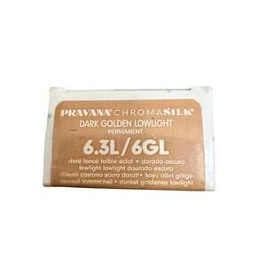 PRAVANA ChromaSilk Permanent Hair Color 6.3L/6GL Dark Golden Lowlight 3oz NWT